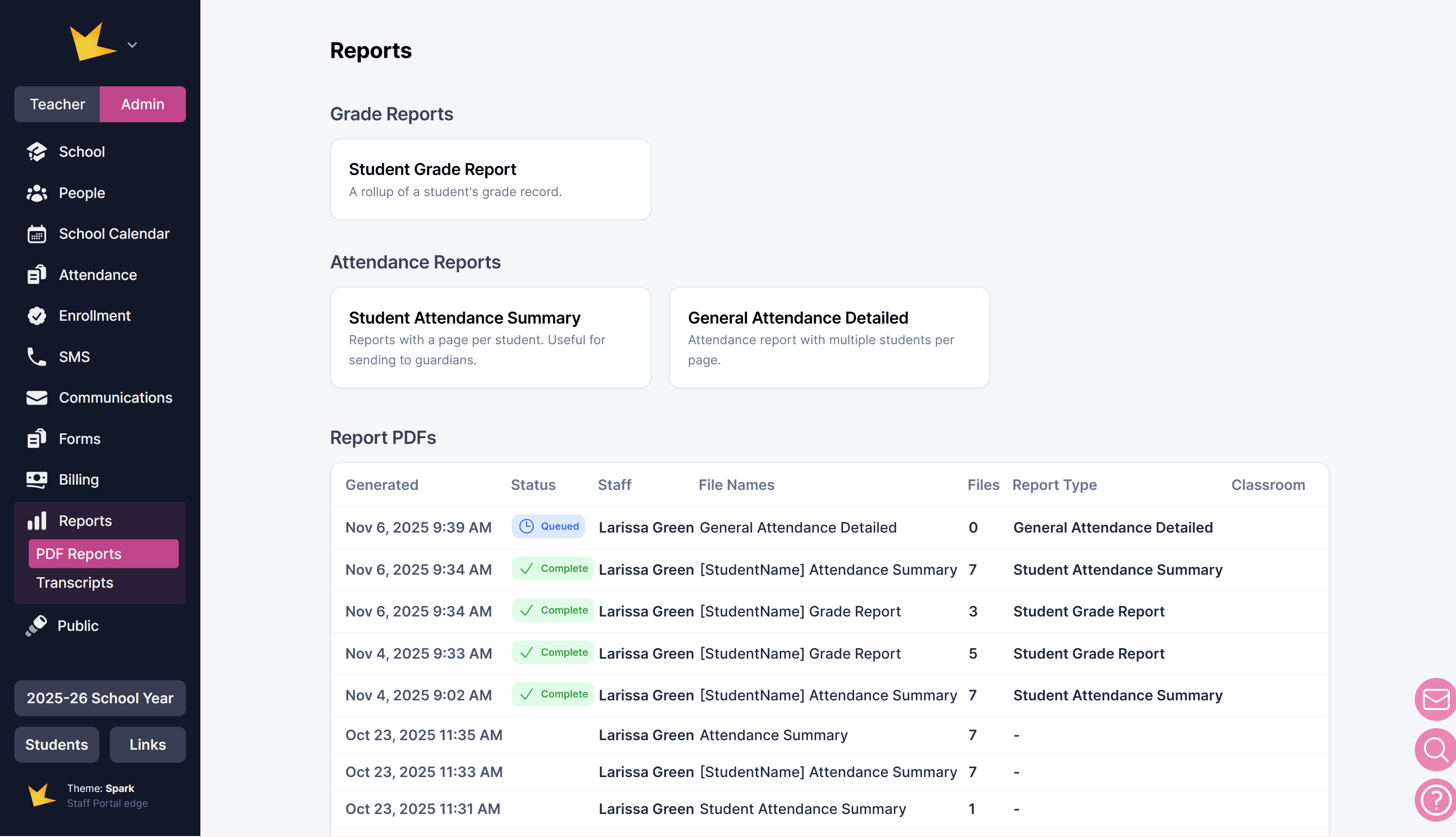 Reports