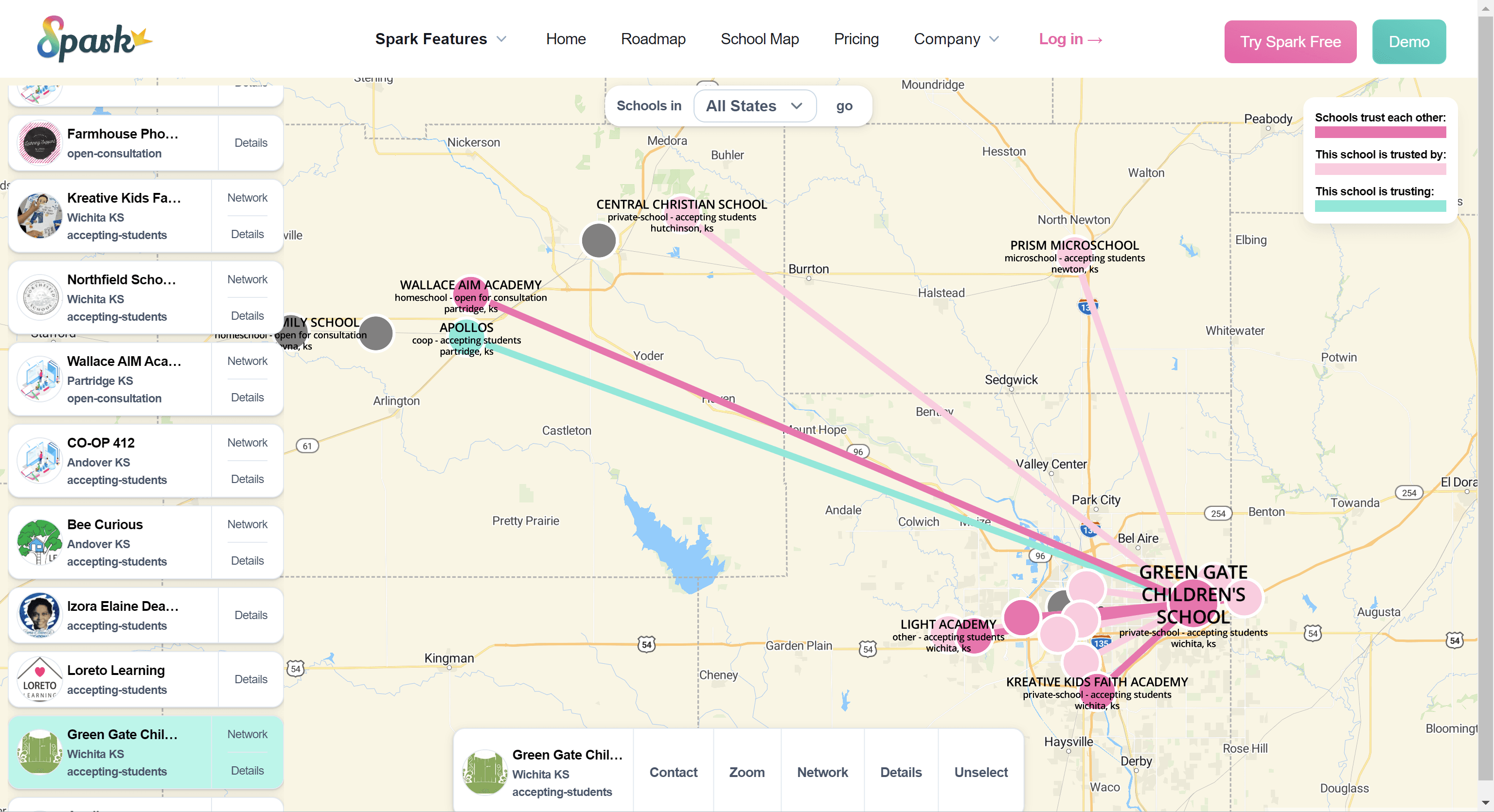 Spark School Map