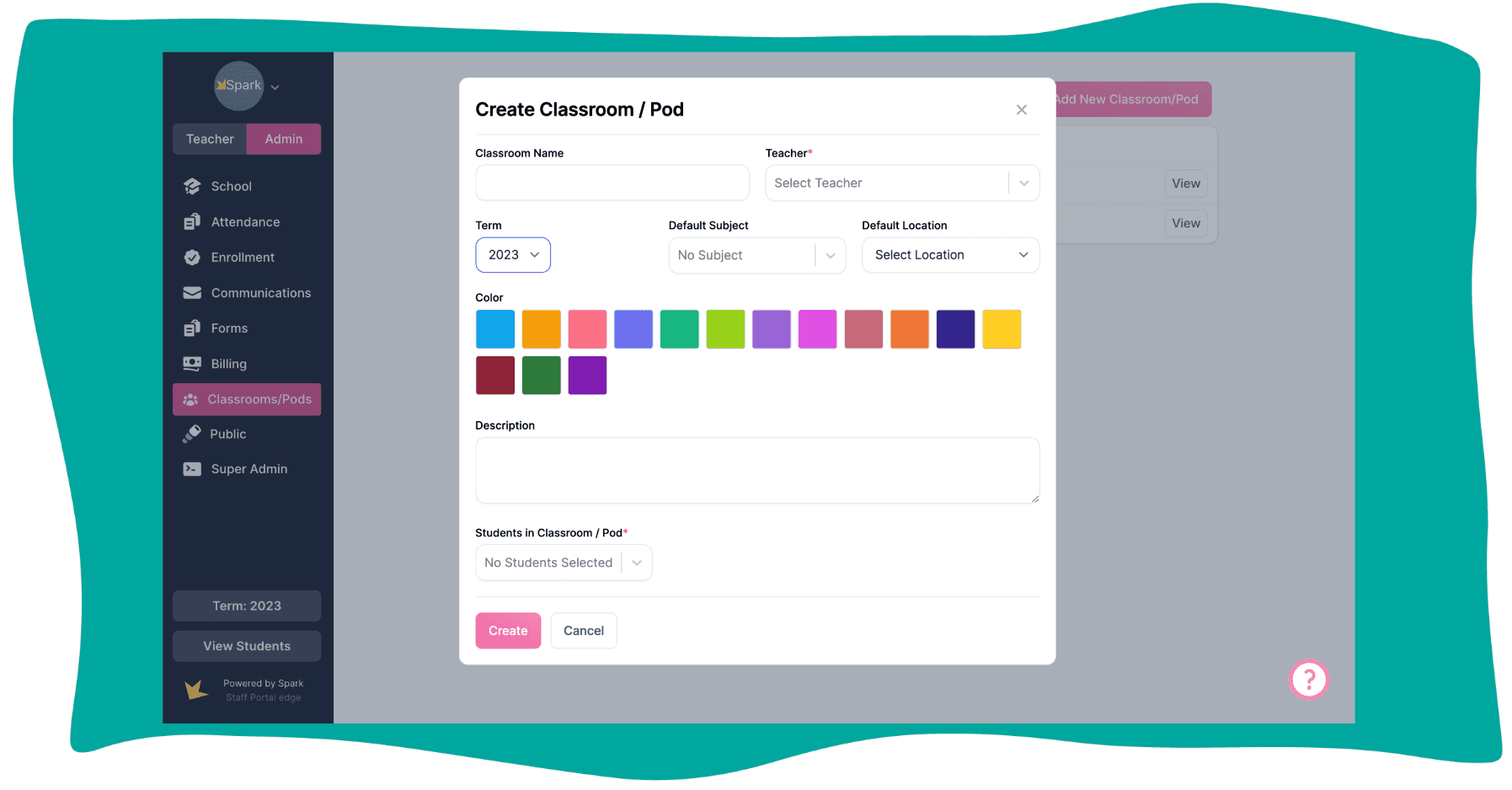 create classrom screenshot