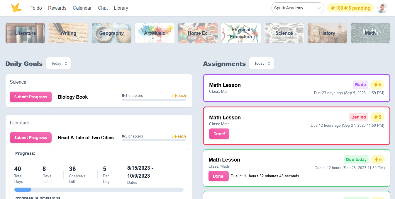 Spark Student Portal