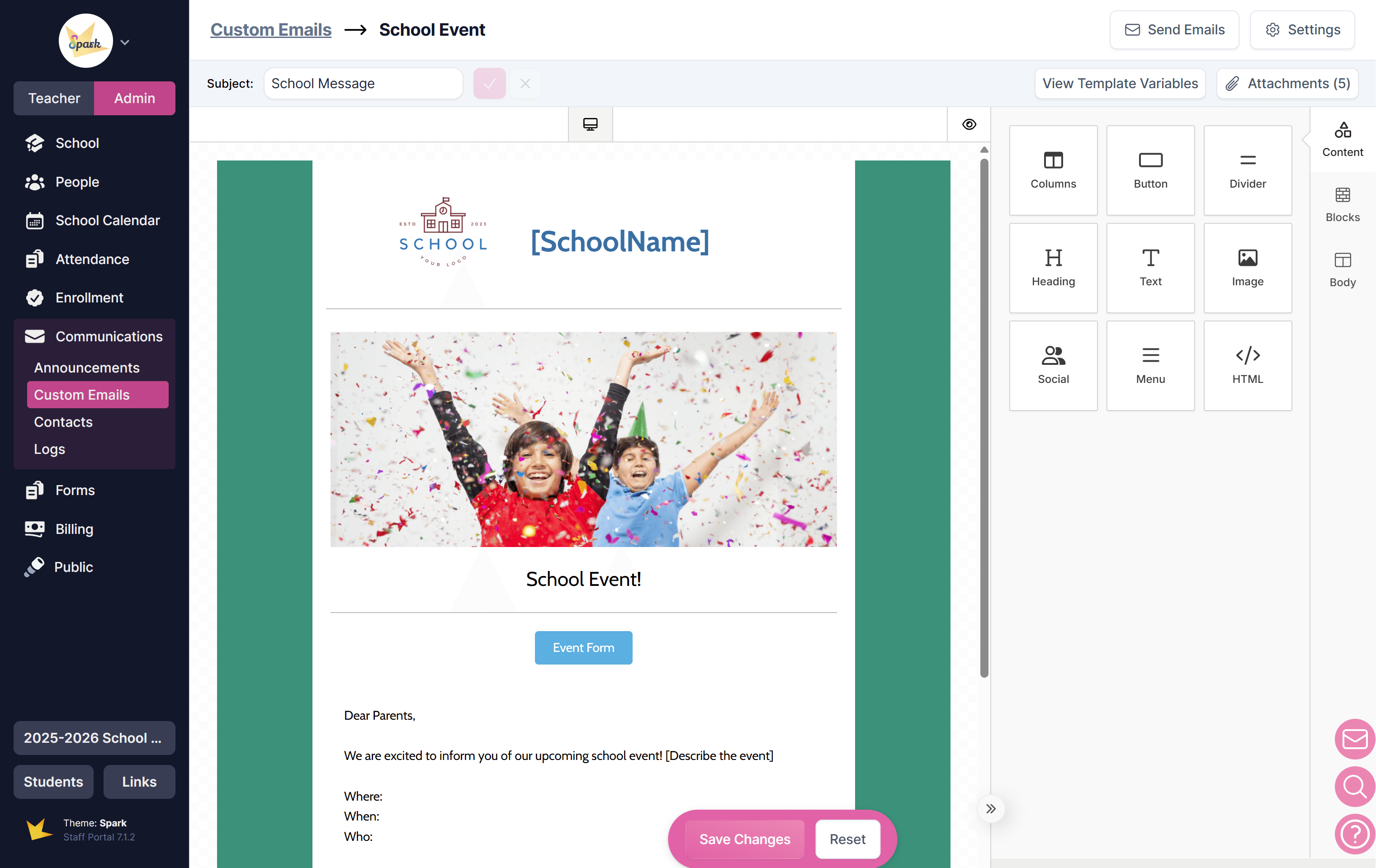 Custom Email