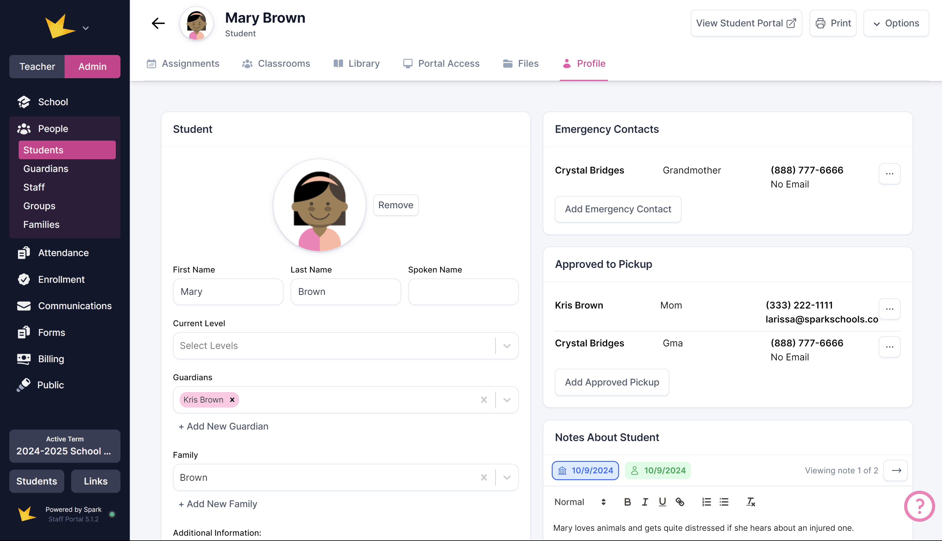 Student Profile